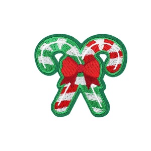 En gros, motifs de Noël DIY, lettres appliquées, patchs brodés thermocollants tissés, accessoires pour vêtements - Product Image 3