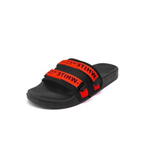 Cinese di autunno di Tendenza di Modo di fantasia disegno piatto delle donne a buon mercato nero cuneo soffici calzature su misura da spiaggia all'aperto scivolo slipper - Product Image 5