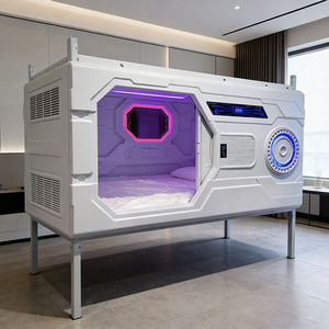 ผู้ผลิตแคปซูลโรงแรมแบบเก็บเสียง OEM Hostel Soundproof Sleeping Pod Bed <span class=keywords><strong>Sleepbox</strong></span> Container Capsule Hotel ระดับหรู - Product Image 3