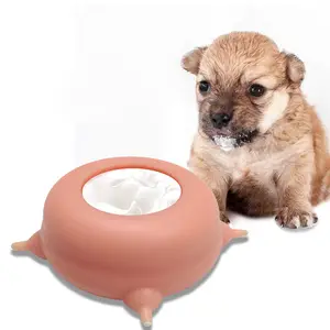 200ml Puppy Nipple Automatic Feeder Kitten Bubble Milk Bowl Portable Silicone Dog Cat Feeder Pet Simulation Milking Feeder