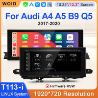 STWEI 12.3 İnç Araba Video Oynatıcıları Multimedya Radyo Audi A4 A5 S5 Q5 B9 2017-2023 Kablosuz BT Carplay Ana Ünitesi Dokunmatik Ekran