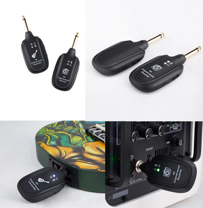 A8 UHF <span class=keywords><strong>Guitar</strong></span> không dây hệ thống 50M Bass điện nhạc cụ thu phát USB có thể sạc lại nhạc cụ phụ kiện - Product Image 5