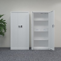 Armoire à dossiers moderne et simple, en acier épaissi, avec 2 tiroirs, verrouillage électronique par code et empreinte digitale, personnalisable.