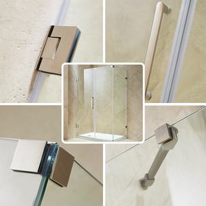 Repuestos para <span class=keywords><strong>Mamparas</strong></span> <span class=keywords><strong>de</strong></span> Ducha con Bisagras y Cristal Templado sin Marco - Product Image 6