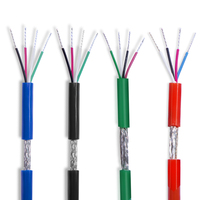 Kabel Sensor Multicore 4 inti*24AWG/4 inti*0.2mm Konduktor Tembaga Berlapis Timah Isolasi PE 2/3/4/5/6-Konduktor Sinyal