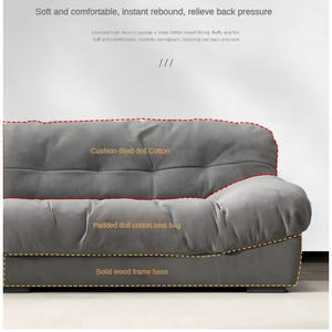 2024 नए आगमन आधुनिक लक्जरी सरल डिजाइन असबाब लिनन कपड़े निर्माता कारखाने की कीमत लिविंग रूम के लिए - Product Image 3