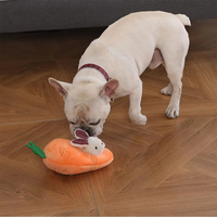 Lapin et carotte 5 Pack Chien en peluche Puzzle couette jouet interactif cache-cache créatif chiot jouet inoffensif en peluche PP coton