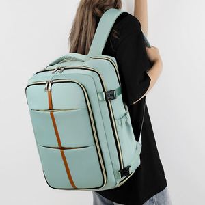 Waterproof Nylon <b>Multi</b> - Pocket Student School Bag Travel <b>Backpack</b> Shoe <b>Compartment</b> Laptop <b>Backpack</b> With USB Charging - Product Image 6