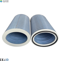 Filtre à air ovale en cellulose ignifuge pour la filtration des fumées de découpe plasma, cartouche de collecteur de poussière
