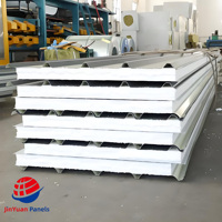 Offre Spéciale – Toiture Moderne en Acier Galvanisé Ondulé avec Panneaux Sandwich en Mousse EPS Bleue pour Isolation Thermique et Acoustique d'Entrepôts