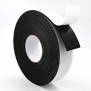 <span class=keywords><strong>Bande</strong></span> adhésive en mousse <span class=keywords><strong>néoprène</strong></span> CR EPDM noire, ignifuge, imperméable, antichoc, isolante, à cellules fermées, pour fenêtres et portes - Product Image 2