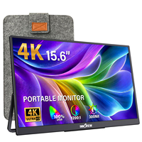 Monitor Portátil InnoView de 15.6 Pulgadas 4K UHD 60Hz |   HDR 100% SRGB |   USB-C y Pantalla Portátil
