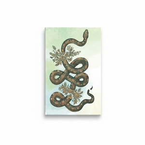 Lienzo Decorativo con Estampado de Serpiente Floral: Ilustración Animal, Lienzo Enrollado - Product Image 2