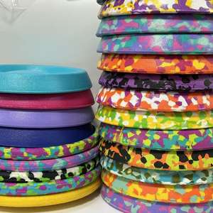 Interaktiver EVA-Hundespielzeugring aus Umweltfreundlichem Material, Kaubeständiges Design für Mittelgroße und Große Hunde, Outdoor-Training, Hundemuster, 21CM - Product Image 5