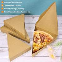 Boîte à pizza triangulaire en carton ondulé personnalisée et durable, recyclée, imperméable, avec logo imprimé en relief, emballage écologique à emporter