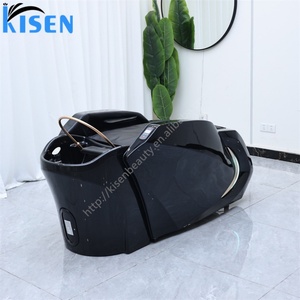 เก้าอี้นวดสระผมไฟฟ้าพร้อมอ่างอะคริลิคสำหรับร้านเสริมสวย Kisen Hot Sale Salon Furniture Hair Washing Equipment  พร้อมเตียงสปา - Product Image 6