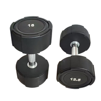 Set Dumbbell latihan kekuatan Gym, Set barbel CPU angkat beban kebugaran Logo khusus 2.5-50kg