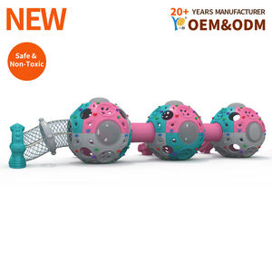 อุปกรณ์สนามเด็กเล่นกลางแจ้ง |   สไลเดอร์แพนดอร่า แพลนเน็ต พร้อมตาข่ายปีนป่ายและอุโมงค์ |   อายุ 3-12 ปี |   ได้รับการรับรองมาตรฐาน CE ออกแบบฟรี - Product Image 2