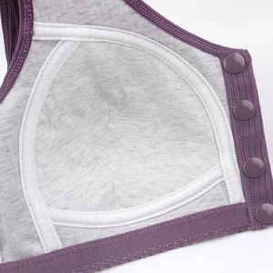 Ropa interior de mujer de alta calidad, Sujetador de algodón de Estilo Chaleco, sujetador de talla grande transpirable inalámbrico suave para todos los días para mujeres de mediana edad - Product Image 4