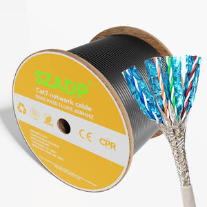<span class=keywords><strong>Cat7</strong></span><span class=keywords><strong>สาย</strong></span>เคเบิลเครือข่ายแลน s/ftp <span class=keywords><strong>สาย</strong></span>เคเบิลอีเทอร์เน็ตทองแดงเปลือย1000MHz 10Gbps PASS Test Channel และ Perm <span class=keywords><strong>Link</strong></span> - Product Image 2
