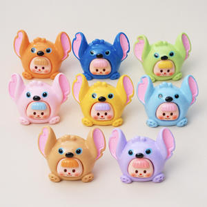 Nouvelle figurine en résine 3D mignonne de JC Steve, perles en lucite multicolores, accessoires de bureau DIY, décoration de voiture, petite taille - Product Image 4