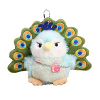 2026 Peluche Paon Vert Maillard, Pendentif de Sac à Dos Créatif et Adorable avec Expression Amusante, Cadeau de Grande Beauté pour Amis