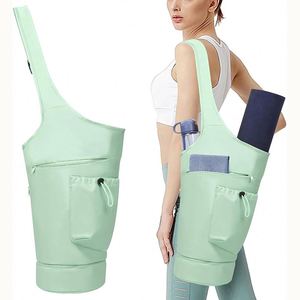 Bolsa de yoga y gimnasio con precio de fábrica al por mayor, muestra gratuita, con bolsa de lona personalizada para esterilla de yoga, para mujer. - Product Image 5