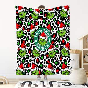 Envío Directo, manta de fábrica de Navidad, manta de franela para el almuerzo, mantas de aire acondicionado - Product Image 2