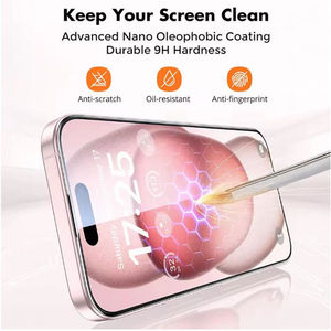 Protector de Pantalla de Vidrio Templado 18/17/16/15/14/13 Plus/Pro/XS Max/XR/7/8/6s Plus/11/12 2.5D Ultrafino 0.3mm Dureza 9H CE - Product Image 4