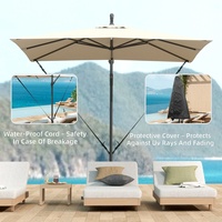 Parasol de jardin de haute qualité, grand format, commercial, UPF 50+, imperméable, pour terrasse, parasol cantilever pour bord de piscine