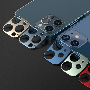 Embalaje de 1PC 3D aleación azul teléfono lente de <span class=keywords><strong>la</strong></span> cámara de película protectora para el iPhone 12 - Product Image 1