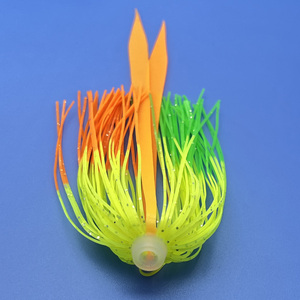 Jupes de pêche en silicone à bas <span class=keywords><strong>prix</strong></span>, jupe parapluie, leurre de pêche en caoutchouc avec cravate - Product Image 3
