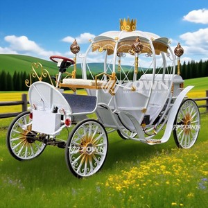 Carruaje de Calabaza Eléctrico de Lujo para Bodas, Estilo Cenicienta, Transporte Especial - Product Image 2