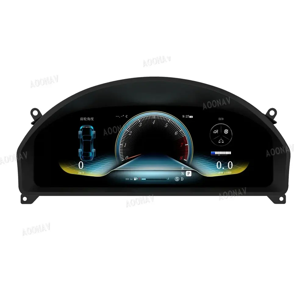 Araba için LCD dijital küme enstrüman Dashboard paneli Mercedes Benz E Mercedes C207 2010-2015 kokpit kilometre multimedya