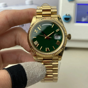 Montre mécanique personnalisée en or véritable 18 carats pour homme, 40 mm, avec poids supplémentaire, prix de gros, qualité supérieure - Product Image 1