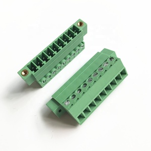 15edgk 3.81 mét Pitch màu xanh lá cây màu Plug-in pluggable khối thiết bị đầu cuối kết nối nữ loại Bảng điều chỉnh kết nối - Product Image 6