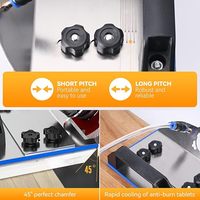 Outil de chanfreinage de carreaux en acier inoxydable de haute qualité à 45 degrés, accessoire pour meuleuse d'angle de 100 mm, accessoires d'outils électriques pour la découpe