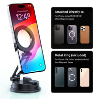 Support Téléphone Magnétique Rotatif à 360 Degrés pour Tableau de Bord et Pare-Brise, Portable, Tendance 2025