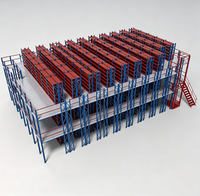 Plateforme de stockage de type loft - Structure en acier démontable robuste et personnalisable pour entrepôts et mezzanines