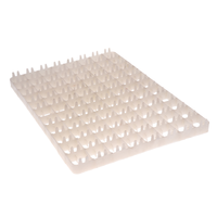 Accesorios de incubadora de huevos, bandeja Universal de 88 huevos, plástico duradero para aves de corral