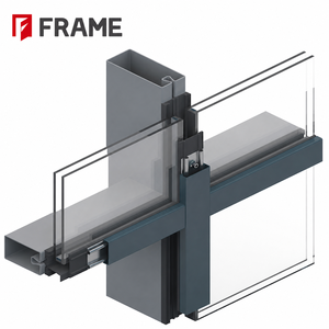Système de mur-rideau moderne et complet FRAME, façade unitaire en verre, métal, pierre, <span class=keywords><strong>isolation</strong></span> thermique et économie d'énergie - Product Image 3