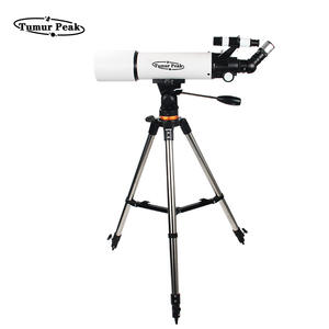 Telescopio astronómico Tumur Peak, trípode de acero inoxidable con apertura de 80mm, profesional, de alta definición para observación de estrellas - Product Image 1