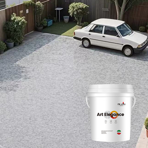 Nhựa epoxy màu cát thạch anh Micro terrazzo vật liệu sàn bền bề mặt trang trí - Product Image 5