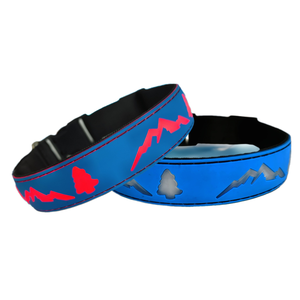 Hot Selling Comfortable Rubber Polyester Webbing 3D <b>Dog</b> Paw Pattern USB Rechargeable Pet LED <b>Collar</b> - Product Image 1