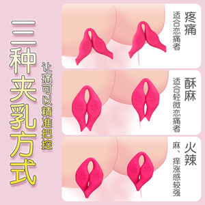 Cherry Blossom Magnetic Breast <b>Clips</b> Pair F <b>Clamp</b> Non Adjustable 304 Stainless Steel For Passionate Domination - Product Image 5