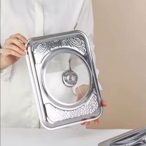 Calentador de Alimentos Comercial Directo de Fábrica para Hoteles, Plato de Acero Inoxidable para Buffet de Restaurante con Tapa - Product Image 4