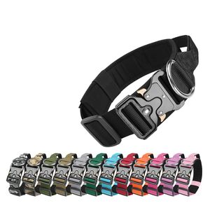 Thinkcore F1001 Umweltfreundliches Explosionsgeschütztes Klassisches Polyester-Band Einfarbiges Muster Knopfverschluss Hundehalsband für Große Hunderassen - Product Image 5