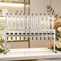 Support de Présentation de Parfums de Table en Argent 375ml, 12 Bouteilles, Qualité Supérieure, Personnalisé, pour Mariages et Bars à Parfums – Vente en Gros