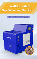Compacteur hydraulique compact pour copeaux métalliques, cycle de 20 secondes, pour la fabrication de briquettes d'aluminium et de cuivre