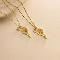 Collar Personalizado con Iniciales de 26 Letras, Joyería Deportiva para Fanáticos del Béisbol, Colgante Delicado Chapado en Oro con Circonitas, Regalo